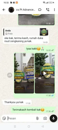 Testimonial Papan Bunga Pernikahan medalsari