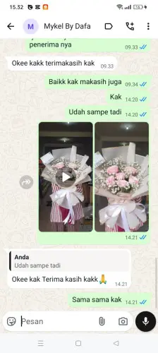 Testimonial Buket Bunga medalsari