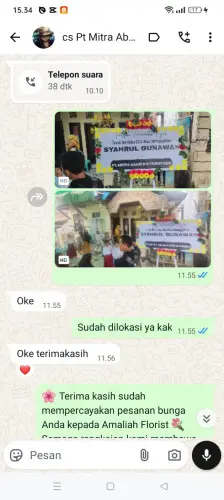 Testimonial Papan Bunga medalsari
