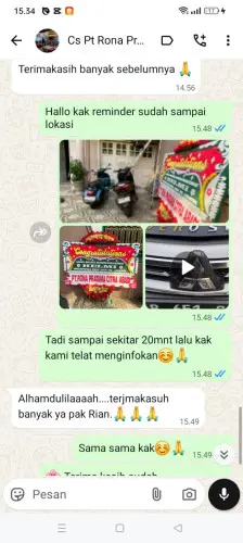 Testimonial Papan Bunga medalsari